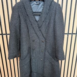 Chic Black Textured Dress